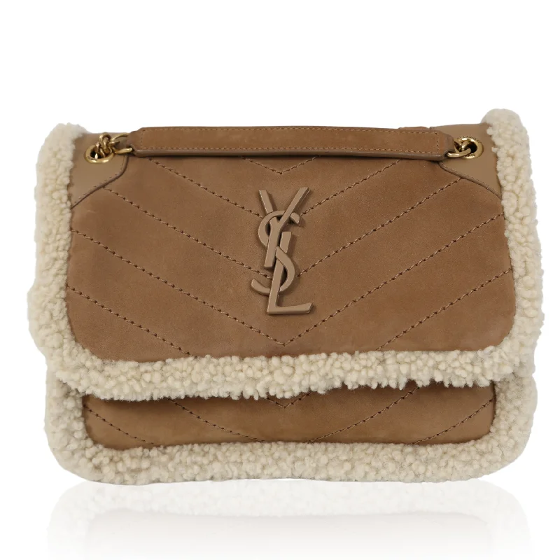  The Handbag Sale You've Been Waiting ForNiki Medium Shearling-Trim Bag