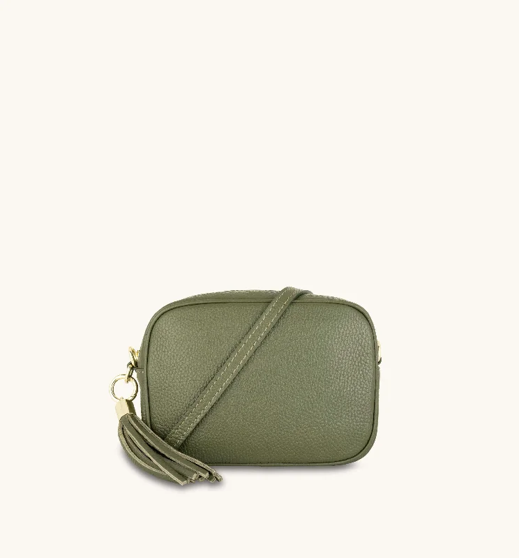  Shoulder Bags, Best Deals TodayThe Tassel Olive Green Leather Crossbody Bag