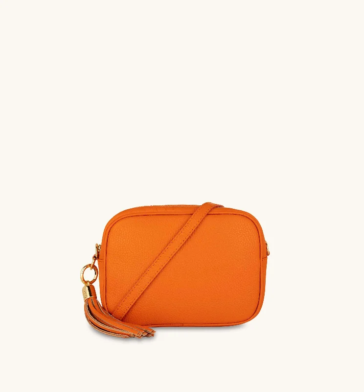  Stylish Totes, Exclusive SavingsThe Tassel Orange Leather Crossbody Bag