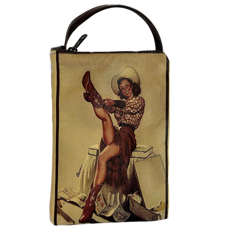  Stylish Totes, Special DiscountsLuxury Bags With Premium Materials And Craftsmanship Pin-Up Cowgirl In Boots Western Leather Purse