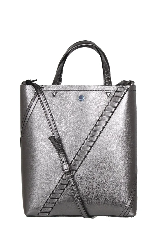  Everyday Elegance At Lower PricesPS Hex Tote Metal, Dark Silver