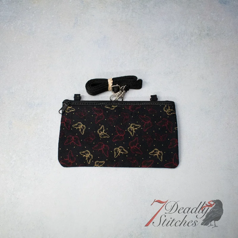  Fashionable Crossbody Bags At Special OffersRed and Gold Butterflies Simple Crossbody