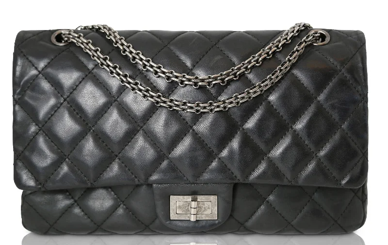  Best Bag Sale Of The SeasonReissue 2.55 Black Quilted Double Flap Bag