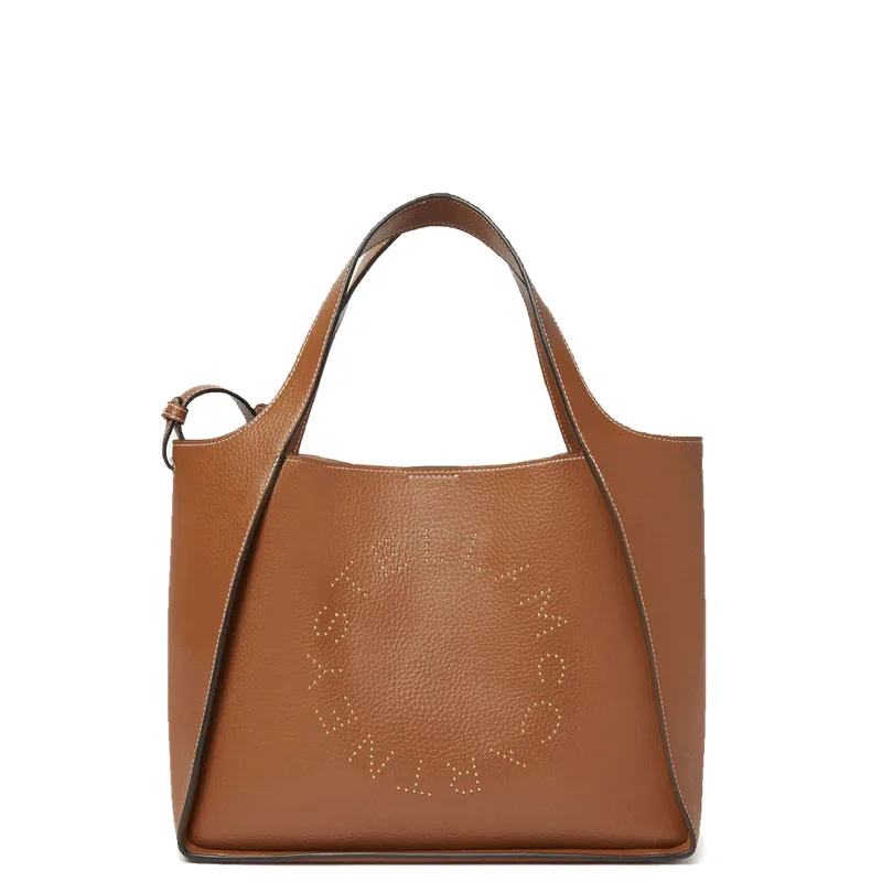  Statement Bags, Shop TodayStella Logo Tote C/B Grain Stud, Pecan