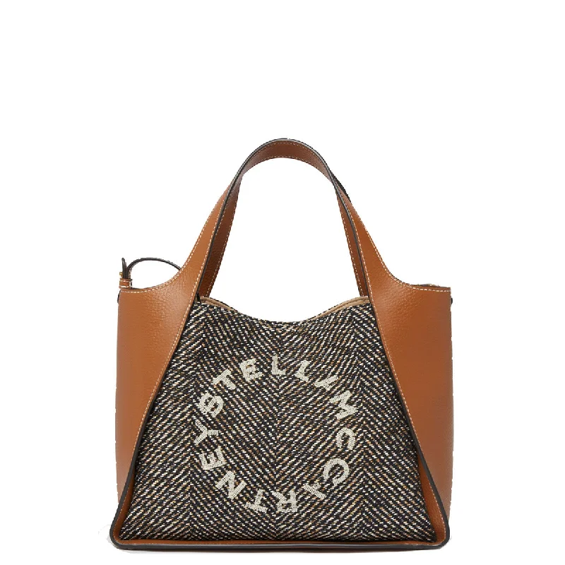  Stylish Totes, Special DiscountsStella Logo Tote C/B, Herringbone, Black/Pecan