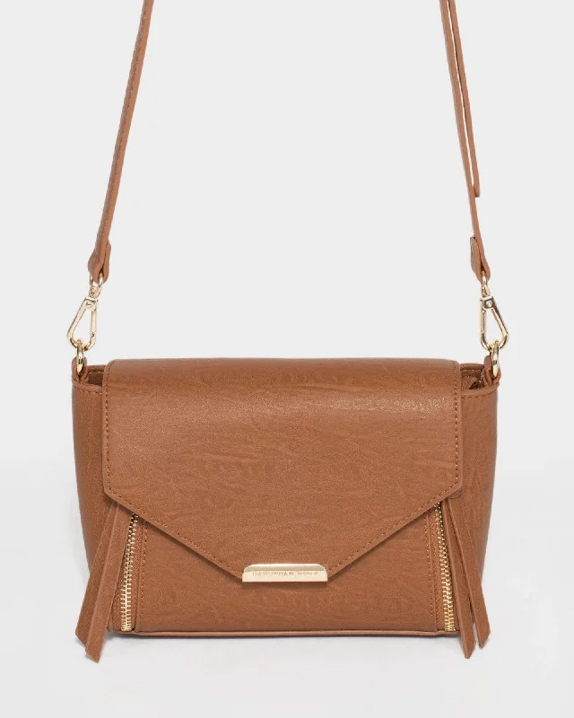  Stylish Handbags At Unbeatable DiscountsTan Lydia Zip Crossbody Bag
