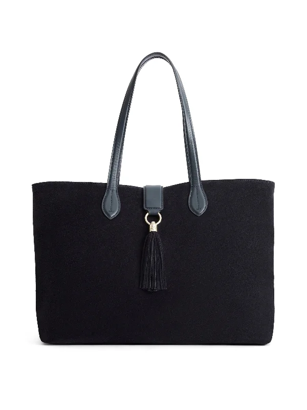  The Best Handbag Offers Are HereLangham Tote - Navy Suede