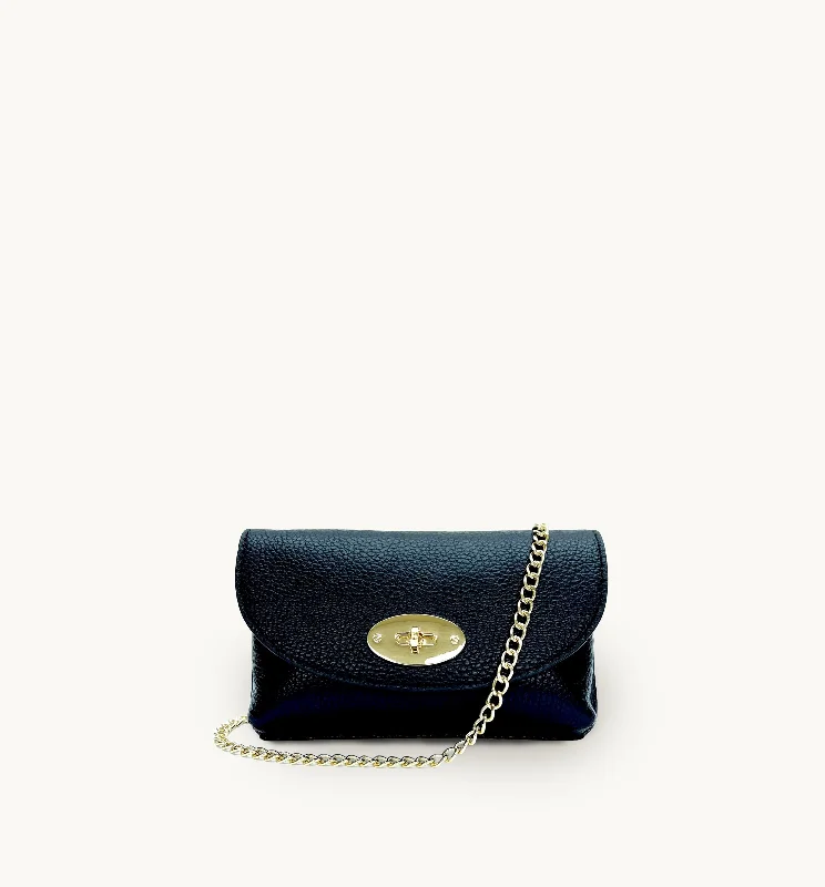  Premium Handbags At Unbeatable MarkdownsThe Mila Black Leather Phone Bag