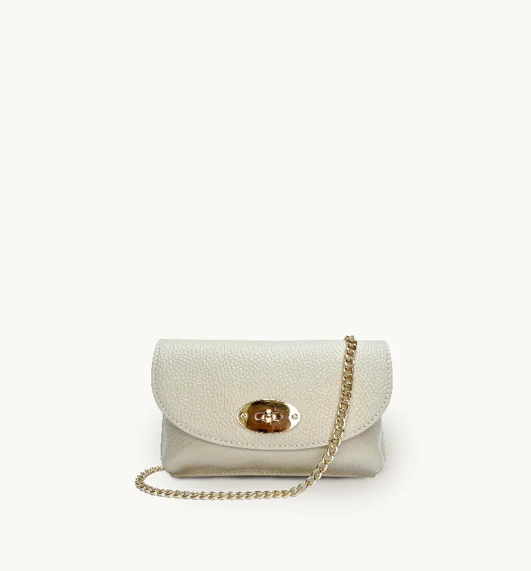  Iconic Fashion Bags At Unbeatable SavingsThe Mila Stone Leather Phone Bag
