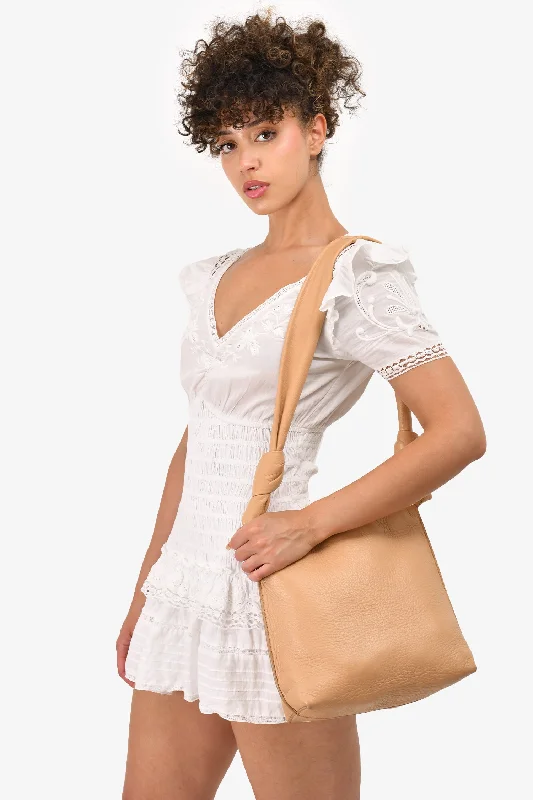  Classic Totes At Unbeatable DealsThe Row Beige Leather Shoulder Bag