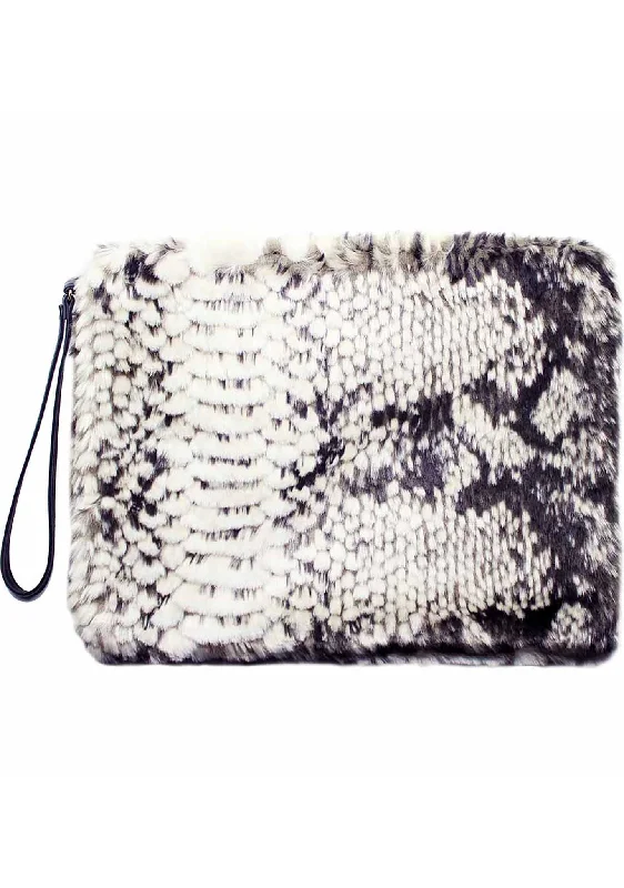  Don't Miss Out – Handbag DiscountsPython Faux Fur Clutch Handbag