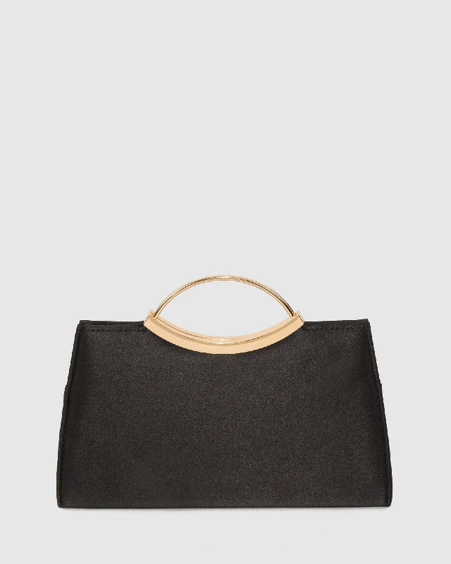  The Ultimate Handbag Sale – Elegant Styles At Lower PricesBlack Jessie Handle Clutch Bag