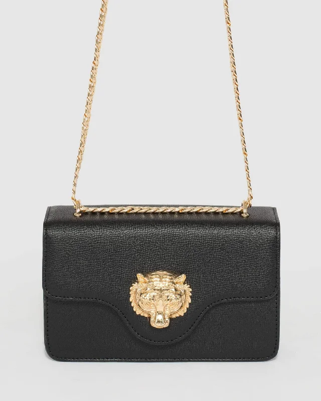  Fashion Bags, Huge SavingsBlack Willow Tiger Face Crossbody Bag