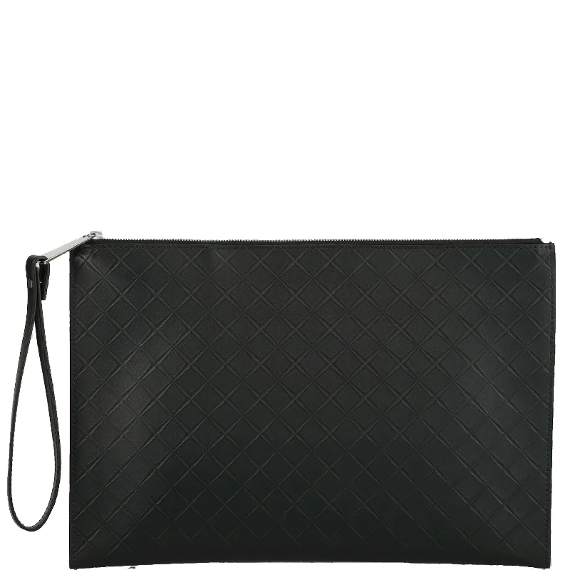  Shop Timeless And Trendy Bags At Limited-Time DiscountsPouch Zip Wristlet Rubber Intrecciato, Black