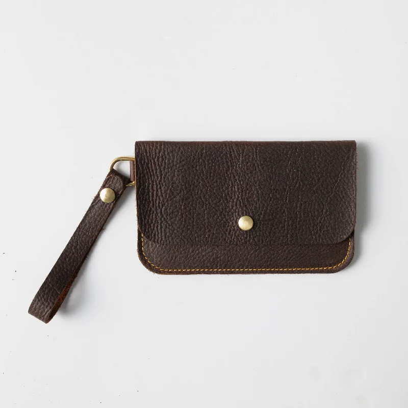 Elegant Bags, Limited StockBrown Kodiak Wristlet Clutch