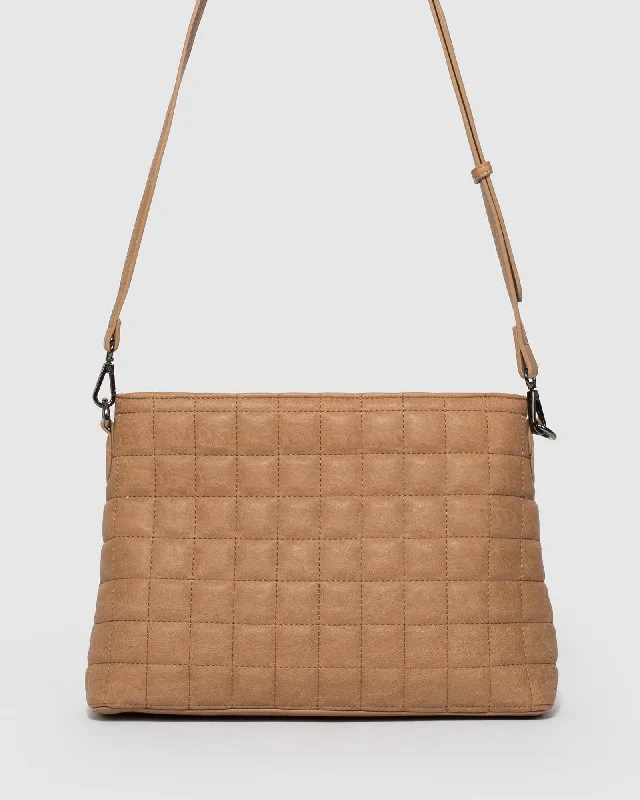  Must-Have Bags, Big DiscountsCaramel Small Quilt Crossbody Baby Bag