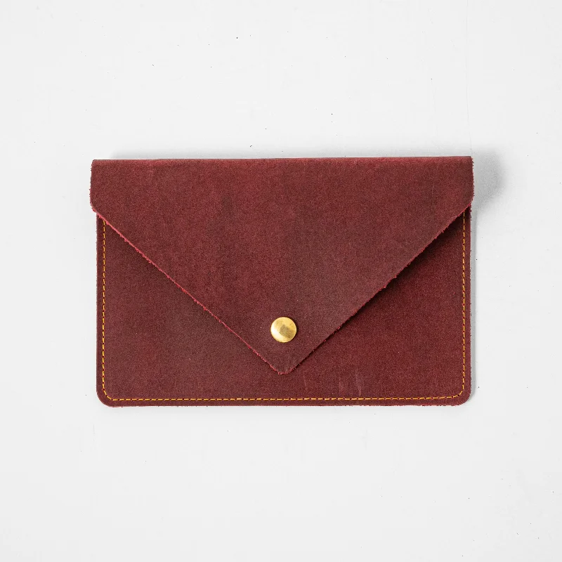 Limited-Time Handbag SaleCranberry Crazy Horse Leather Clutch