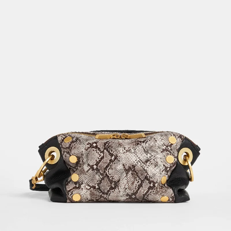  Classic And Modern Handbags Now More AffordableDaniel Crossbody Clutch | Contrast Snake/Brushed Gold | Sml