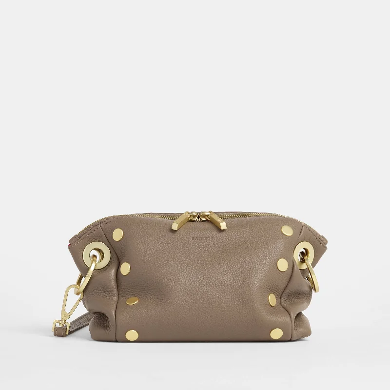  Modern Handbags With Stylish DiscountsDaniel Crossbody Clutch | Sculpted Taupe/Brushed Gold | Sml