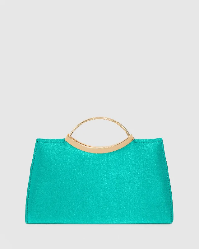  Designer Bags At Exclusive Clearance PricesGreen Jessie Handle Clutch Bag