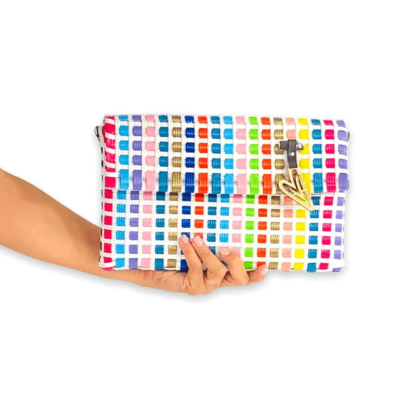  Chic And Affordable Bags – Grab Yours TodayMaria Victoria | Macaw DI | Upcycled, Handwoven, Multicolor Clutch Wallet