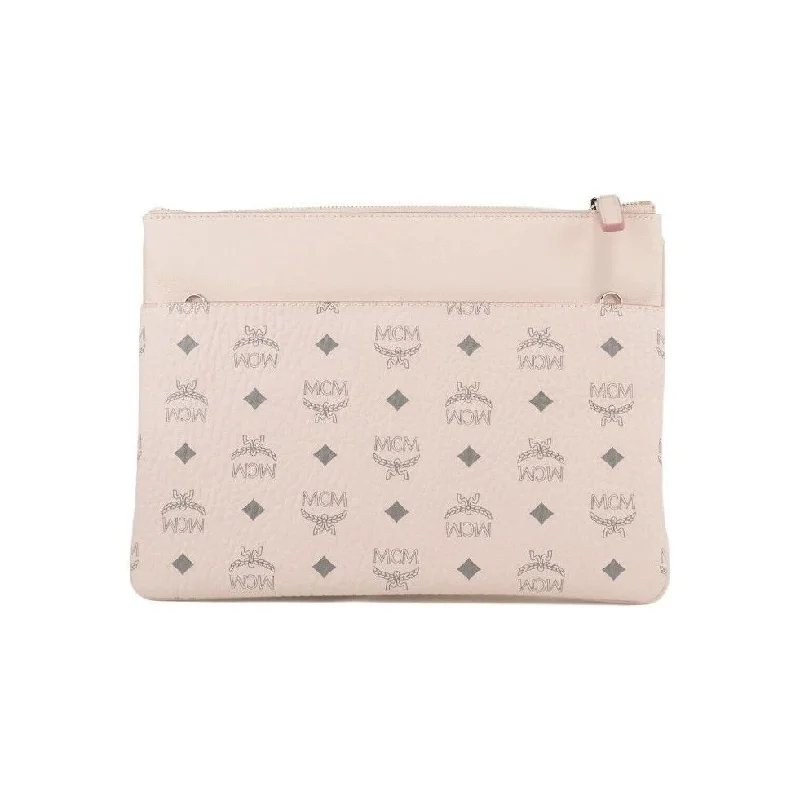 Must-Have Bags, Big DiscountsMCM Portuna Medium Visetos Powder Pink Coated Canvas Flat Pouch Crossbody Bag Must-Have Bags, Big DiscountsMCM Portuna Medium Visetos Powder Pink Coated Canvas Flat Pouch Crossbody Bag