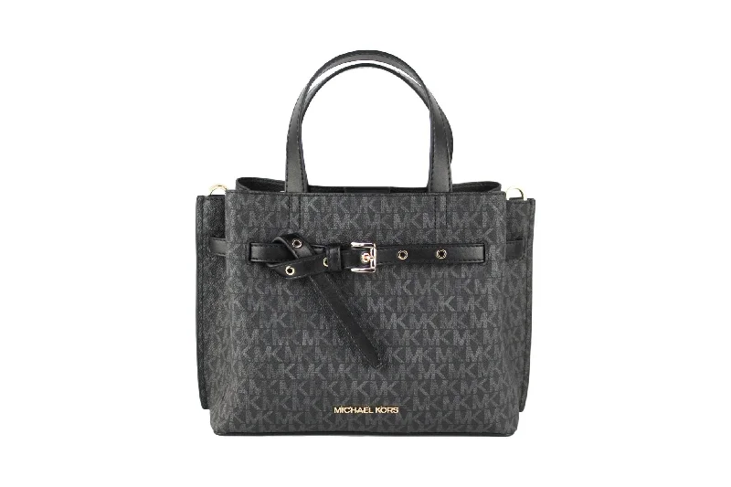 Your Perfect Bag At The Perfect PriceMichael Kors Emilia Small Black Signature PVC Satchel Crossbody Handbag Purse Your Perfect Bag At The Perfect PriceMichael Kors Emilia Small Black Signature PVC Satchel Crossbody Handbag Purse