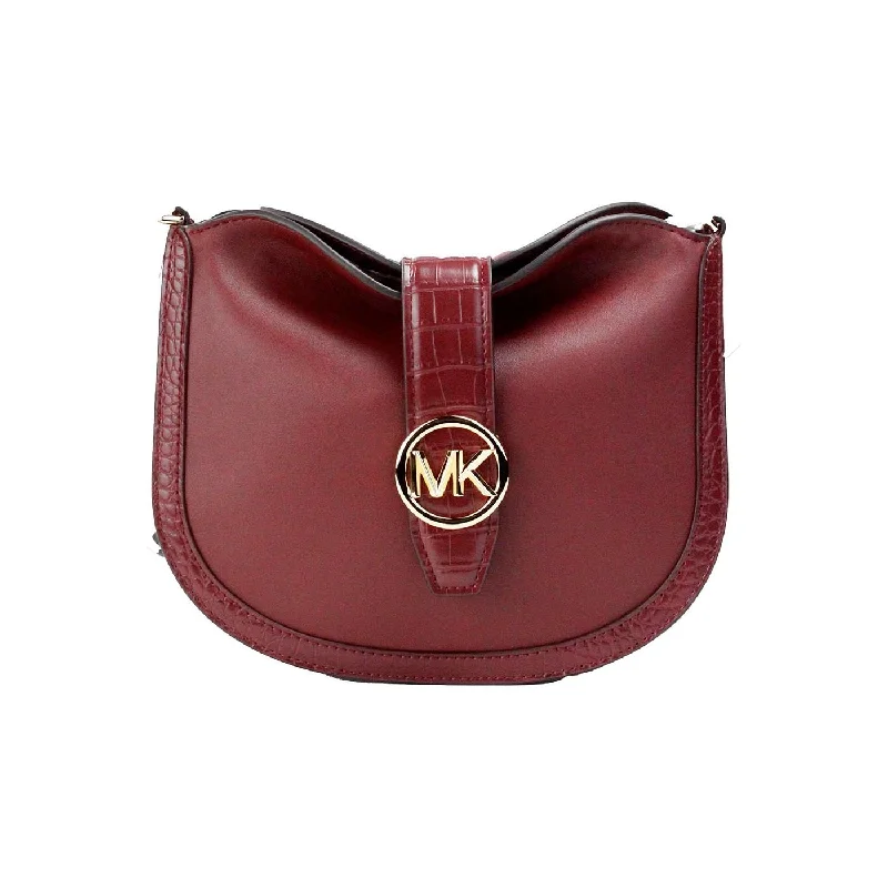 Unmissable Deals On Everyday HandbagsMichael Kors Gabby Small Dark Cherry Leather Foldover Hobo Crossbody Bag Unmissable Deals On Everyday HandbagsMichael Kors Gabby Small Dark Cherry Leather Foldover Hobo Crossbody Bag