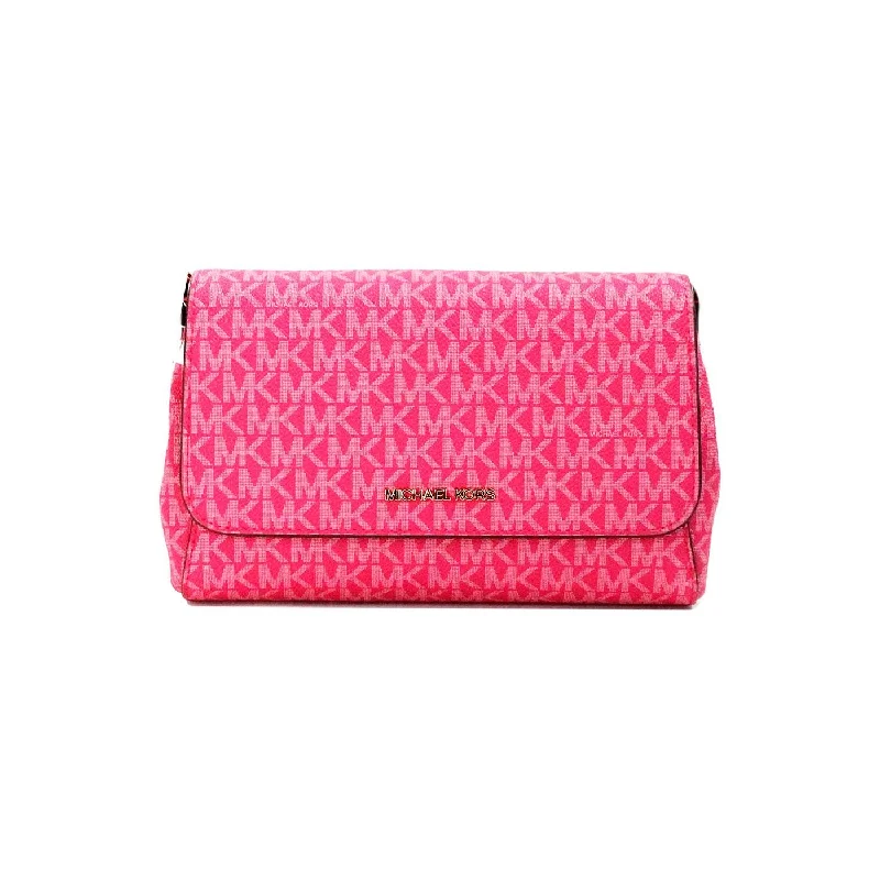 Statement Handbags At Unbeatable DiscountsMichael Kors Jet Set Medium Electric Pink Convertible Pouchette Crossbody Bag Statement Handbags At Unbeatable DiscountsMichael Kors Jet Set Medium Electric Pink Convertible Pouchette Crossbody Bag