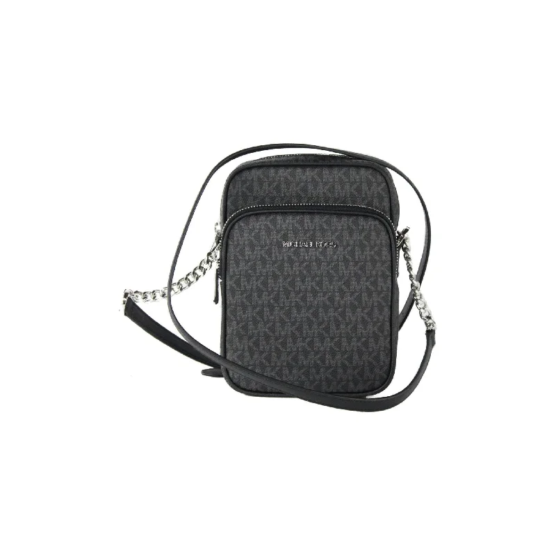 Huge Handbag Markdowns – Update Your Collection NowMichael Kors Medium Signature Leather North South Chain Crossbody Handbag Black Huge Handbag Markdowns – Update Your Collection NowMichael Kors Medium Signature Leather North South Chain Crossbody Handbag Black