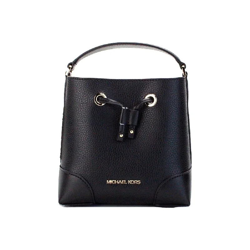 High-Fashion Handbags At Reduced CostsMichael Kors Mercer Small Black Pebbled Leather Bucket Crossbody Bag Purse High-Fashion Handbags At Reduced CostsMichael Kors Mercer Small Black Pebbled Leather Bucket Crossbody Bag Purse