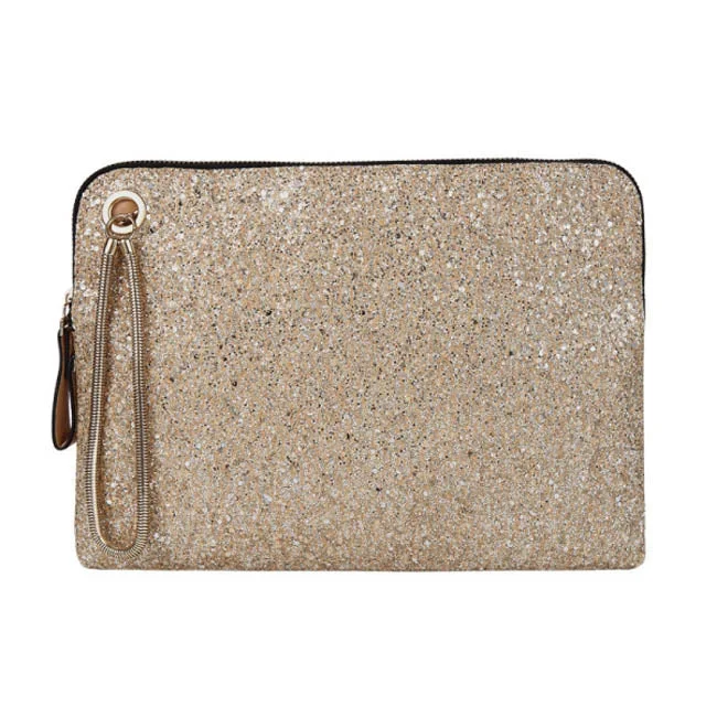  Stylish Totes, Exclusive SavingsMonroe Glitter Clutch Crossbody Purse in Nude