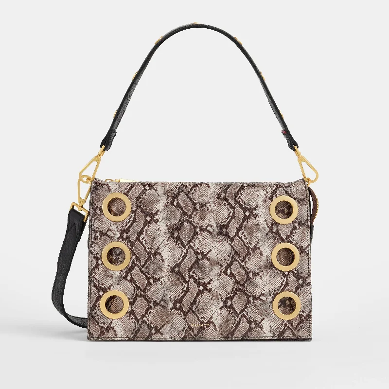  Unmissable Deals On Everyday HandbagsMontana Clutch | Contrast Snake/Brushed Gold | Lrg