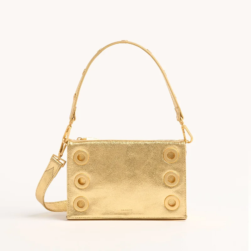  Upgrade Your Look With Fashionable BagsMontana Clutch | Gala Gold/Brushed Gold Hammered | Sml