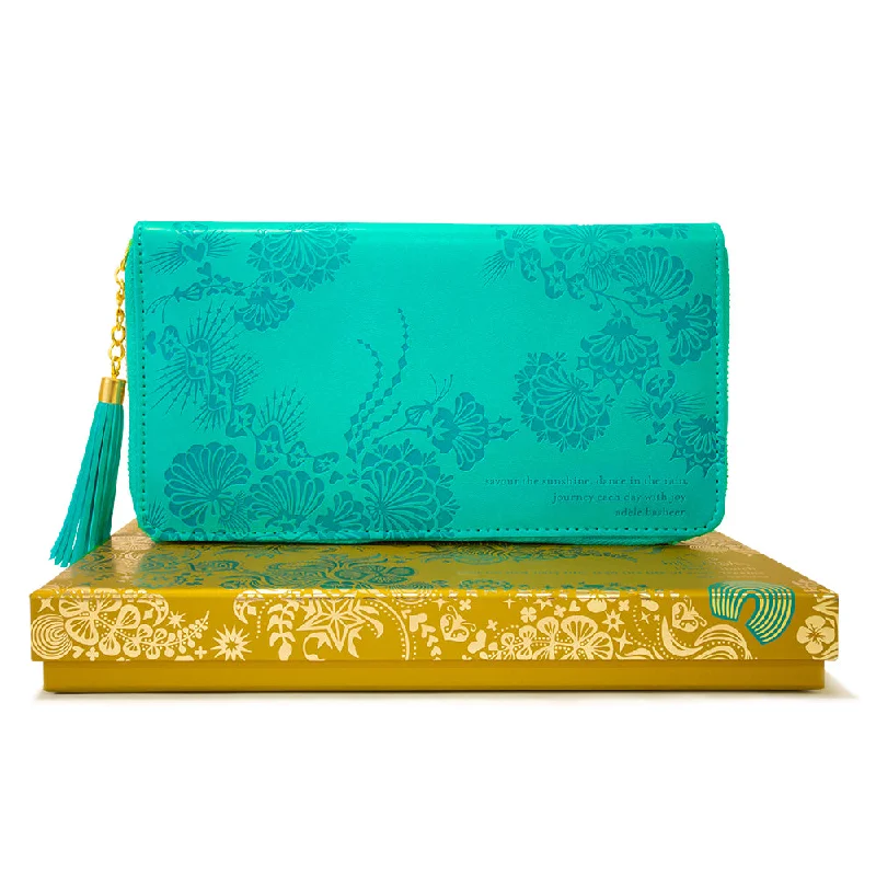  Everyday Bags, Budget-FriendlyTurquoise Twist Travel Clutch in Gift Box
