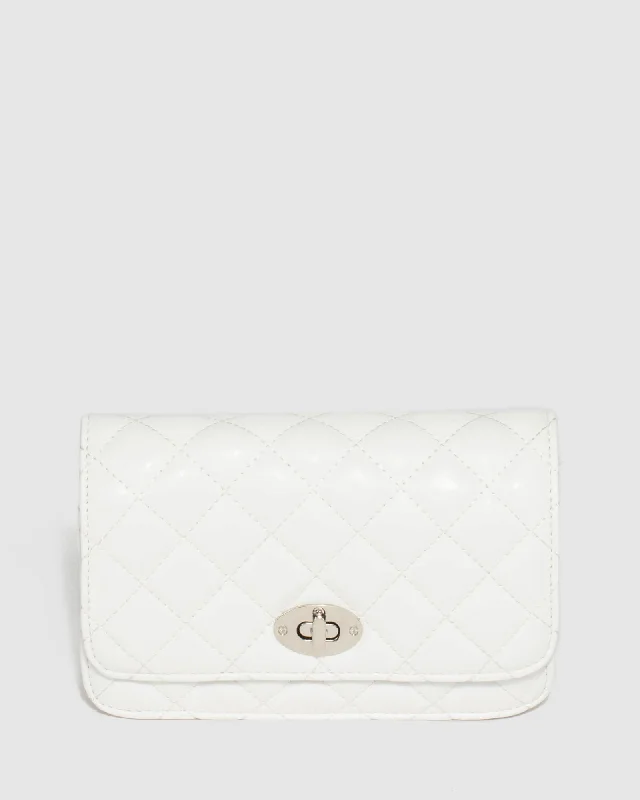  Limited-Stock Handbag Sale For A Stylish LookWhite Eboni Quilted Crossbody Bag