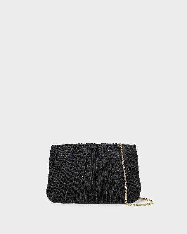  Stylish Totes With Special DiscountsBrit Black Flat Pleated Clutch