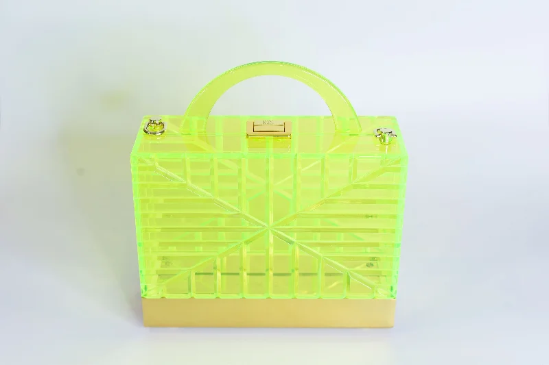  Unmissable Deals On Everyday HandbagsDECO CLUTCH in Neon Green/Gold