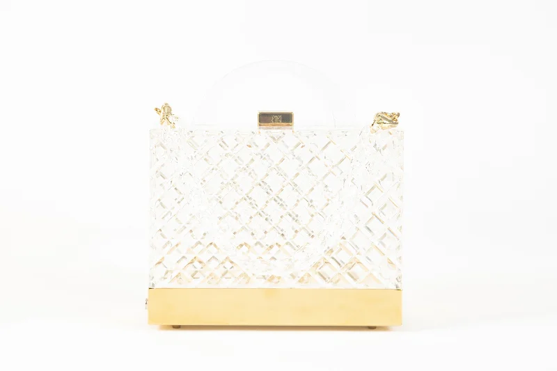  Timeless Handbags Now At Special DiscountsDIAMOND CLUTCH in Crystal/Gold