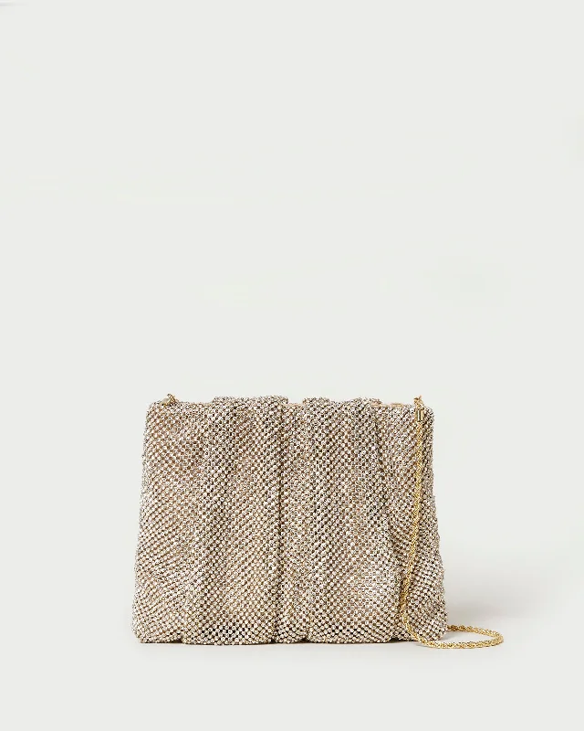  Fashion Bags With Huge DiscountsEmber Gold Diamanté Gathered Clutch