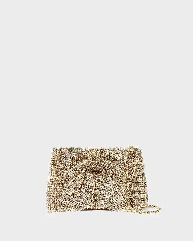  Exclusive Discounts On Stylish HandbagsJolene Gold Diamanté Bow Clutch