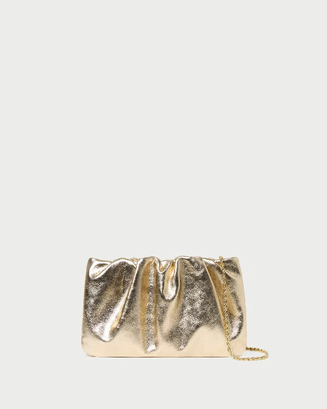  Affordable Luxury – Exclusive Savings On Premium BagsSerena Champagne Gathered Leather Clutch