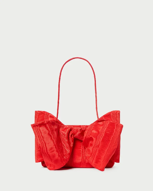  Best-Selling Bags Now At Exclusive Promotional PricesValerie Red Moiré Bow Clutch