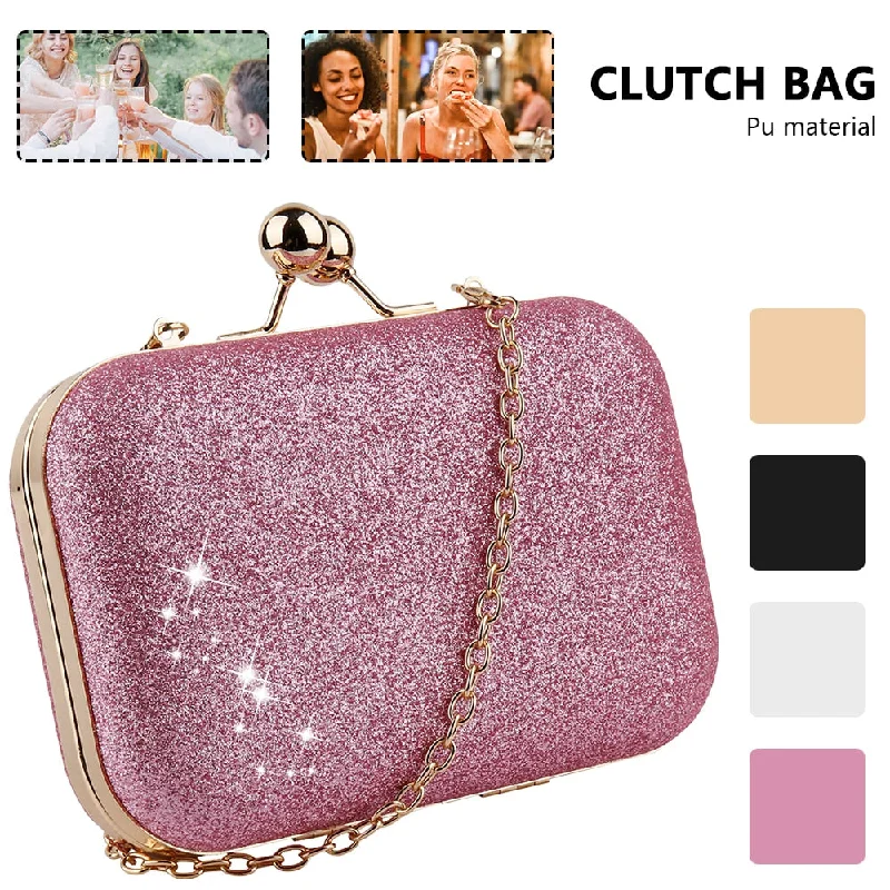  Luxury Totes, Affordable PricesWoman Evening Bag Gold Glittered Hasp Clutch Bags