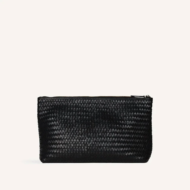  Flash Sale On Designer BagsWomen's Grande Leather Pouch In Black