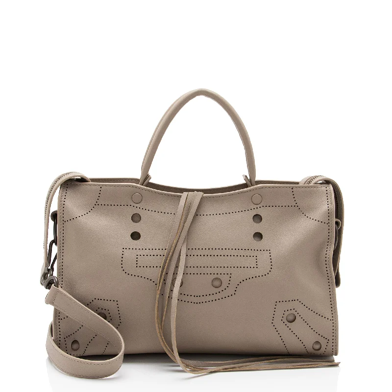  Affordable Elegance With High-Quality BagsBalenciaga Leather Blackout City Small Satchel (SHF-I5o2Vy)