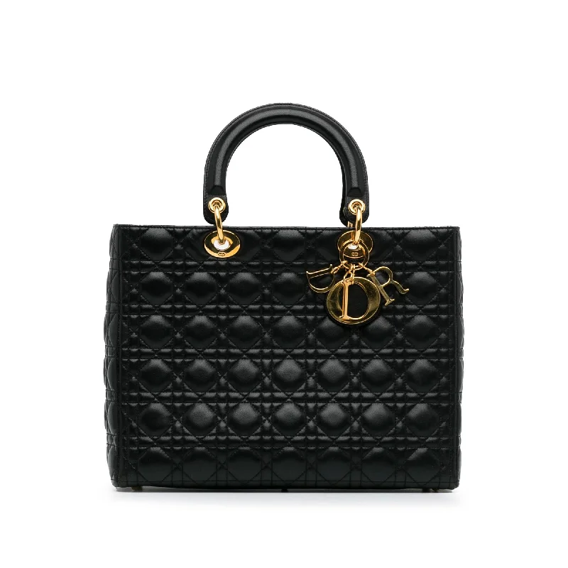  Affordable Elegance With High-Quality BagsDior Large Lambskin Cannage Lady Dior (SHG-Hbpskq)