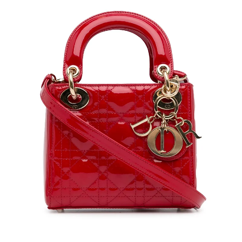  Stylish Totes, Special DiscountsDior Mini Patent Cannage Lady Dior (SHG-P63Gtn)