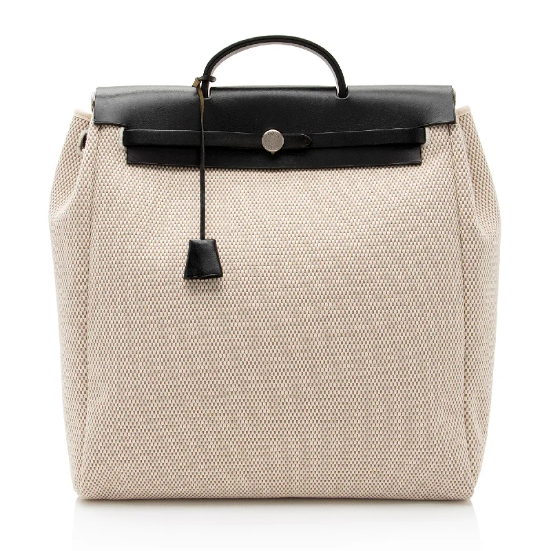  The Bag Sale You've Been Waiting For Is HereHermes Vintage Toile Cabas Herbag 40 Satchel (SHF-o75059)