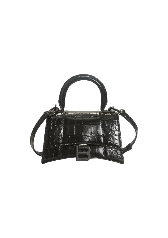  Stylish Handbags With Exclusive Online DiscountsHOURGLASS XS CROCODILE EMBOSSED